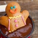 Gingerbread man in pudding