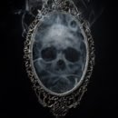 skull in mirror