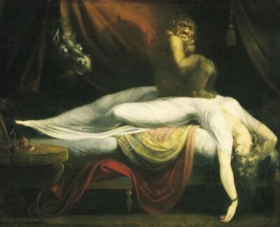 Incubus on top of sleeping woman The Nightmare