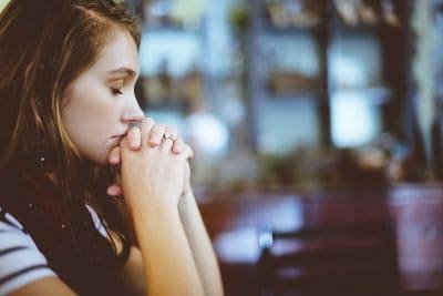 Girl, Waiting, Thoughts, Woman, Praying