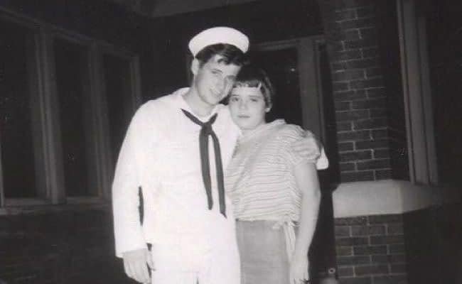 Late 1950s picture of John&Rita from personal album