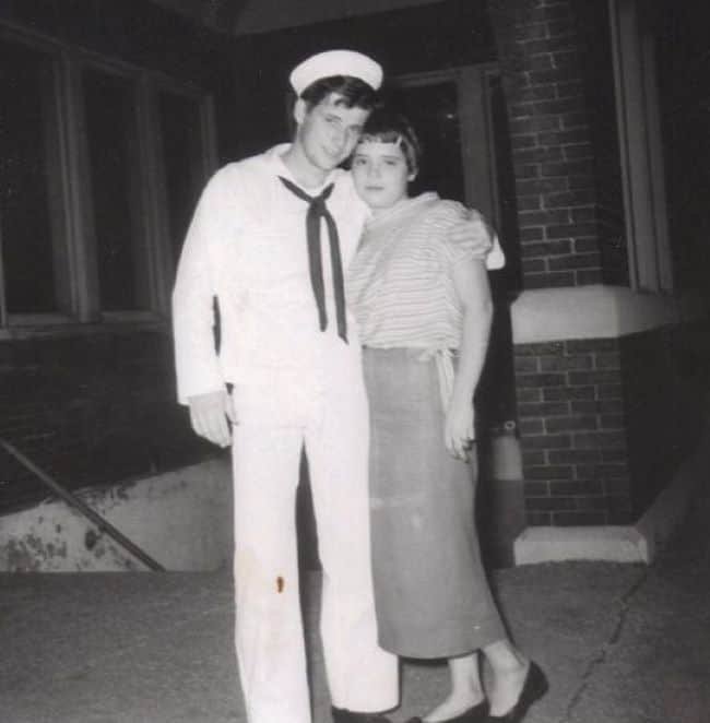 Late 1950s picture of John&Rita from personal album