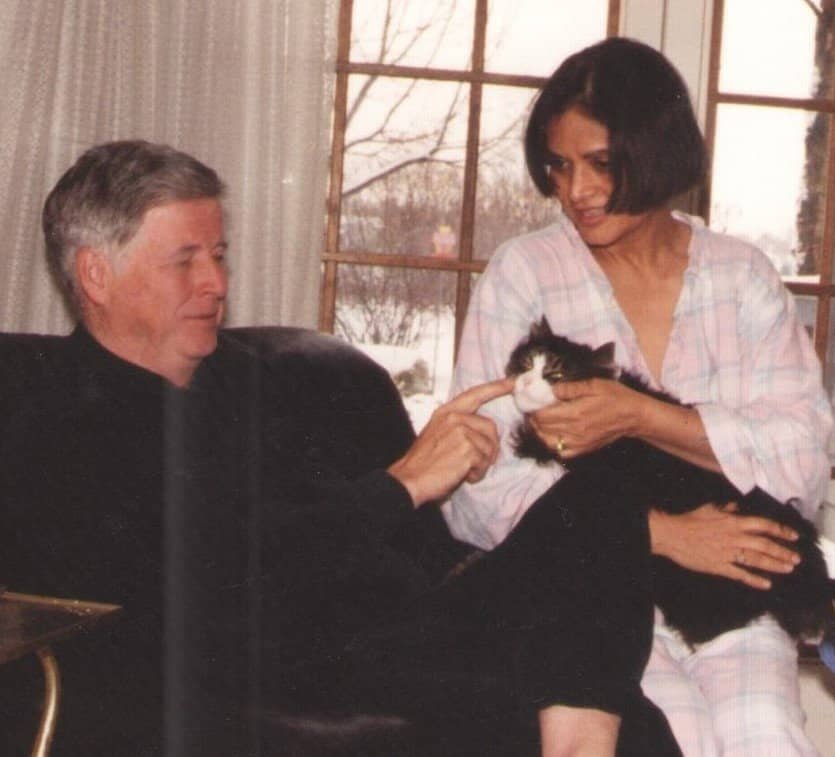 Picture of Toot with John and Sunita - Late 80's