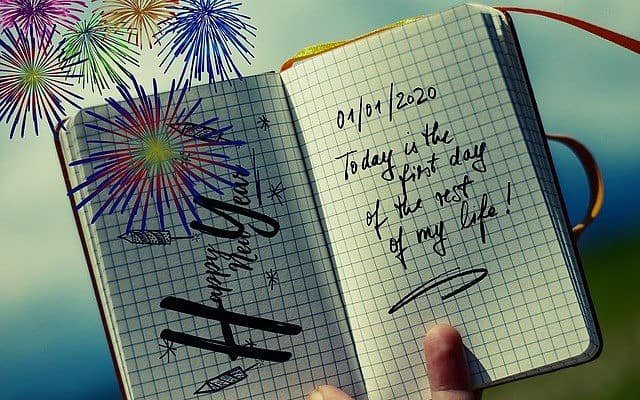 journal with reminder