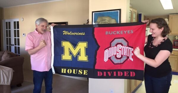 Dan Gruden and Lindsey Gruden, Ohio State Vs Michigan State 2015