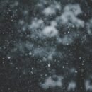 Snow flakes at night