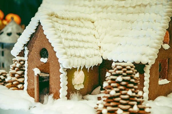 Photograph of a gingerbread house