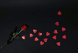 roses and hearts