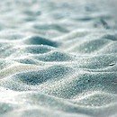 blue and white wavy sand