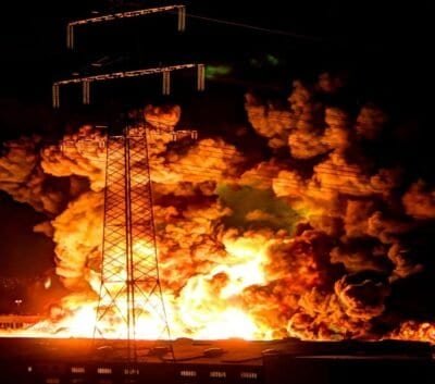 Picture of a massive fire close to the one I remember