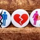 an image showing a broken heart and couple