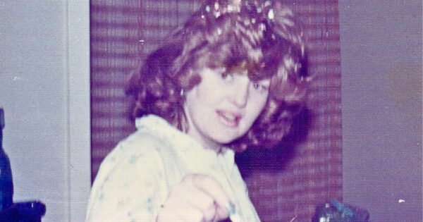 The image is of my wife, Carole, on wedding night, with confetti on her hair