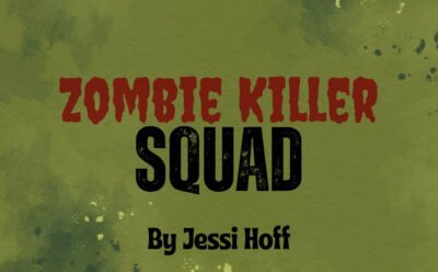 The text "Zombie Killer Squad by Jessi Hoff" is set against a yellow-green background.