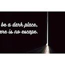 Light through hole in dark room