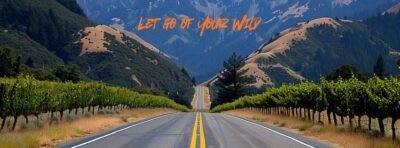 scenic road in mountains