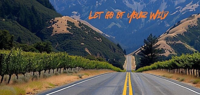 scenic road in mountains