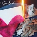 burning heart drawing