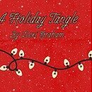 Image of tangled Christmas lights with the text "A Holiday Tangle by Lexi Graham"