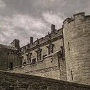 A castle among cloudy skies