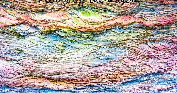 layered colors on a painting