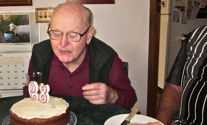 The image is of my dad's 89th birthday cake